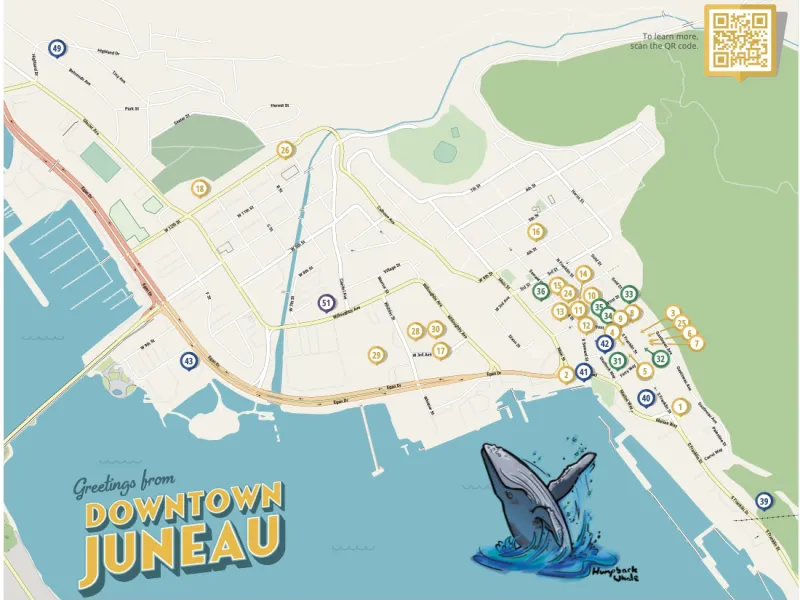 Downtown Juneau Business Map