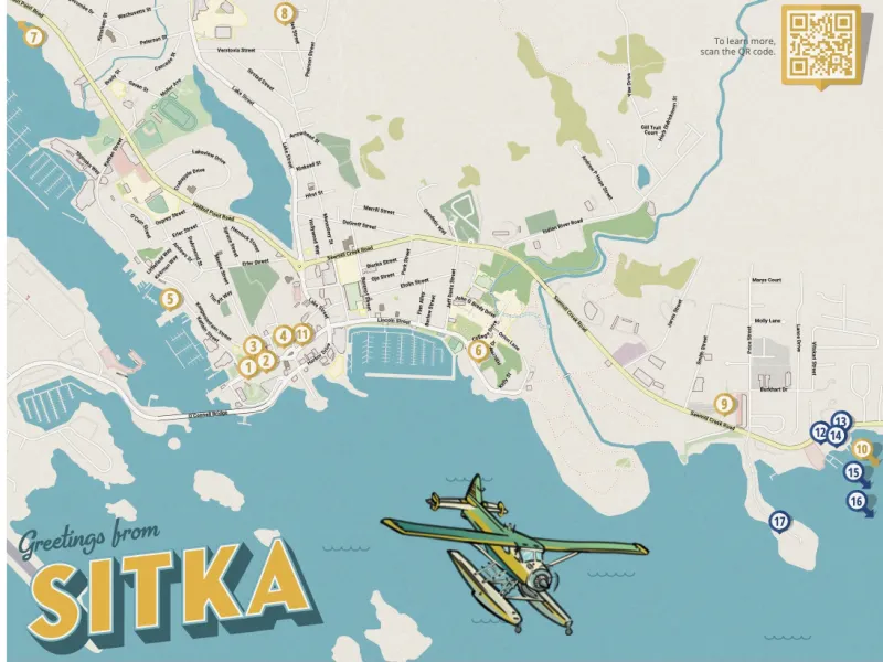 Downtown Sitka Business Map
