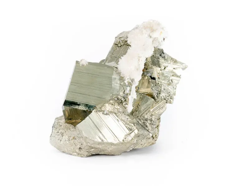 Pyrite With Calcite Crystals
