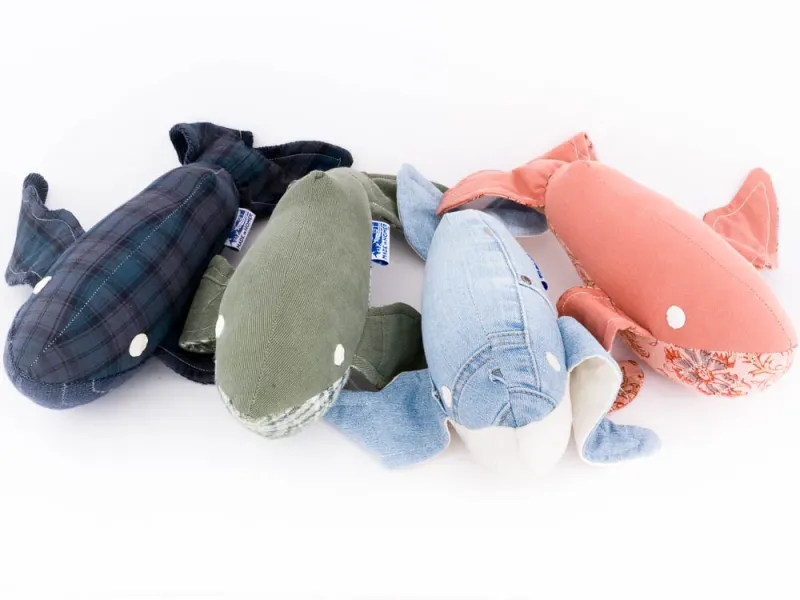 Homer Whales Home Made Small Fin Whale Stuffed Animal