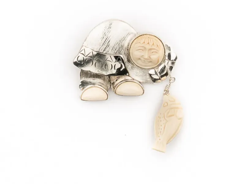 Alaska Chignik Mammoth Ivory Pin