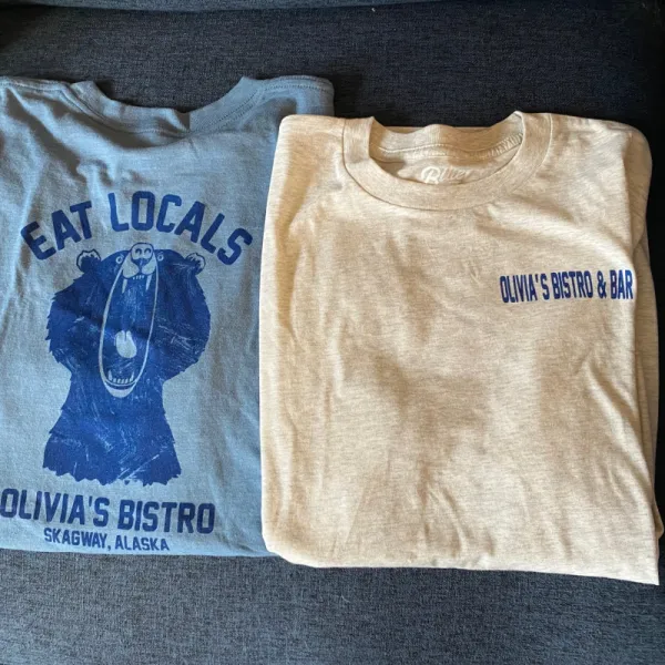 Olivia's Alaskan Bistro Eat Local's Tee