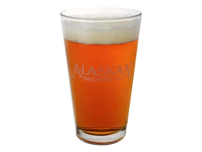 Alaskan Brewing Company Etched Pint Glass