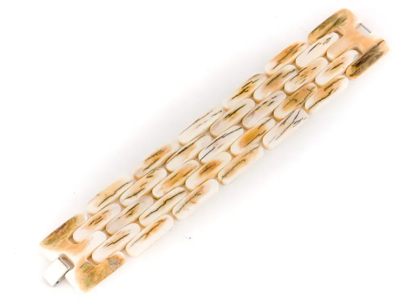 Ivory Jacks Fossilized Woolly Mammoth Ivory Aurora Two Link Bracelet