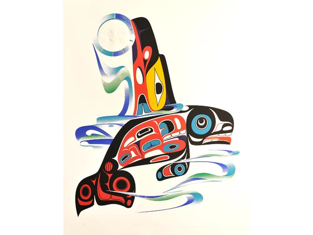 Marvin Oliver Moon Catcher Serigraph | Voyij.com