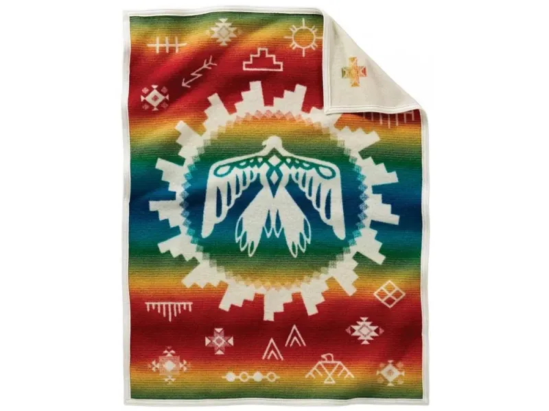 Sunrise Eagle Pendleton Crib Baby Blanket