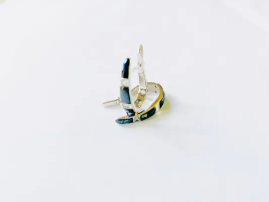 Star Of Alaska Huggie Leverback Earrings