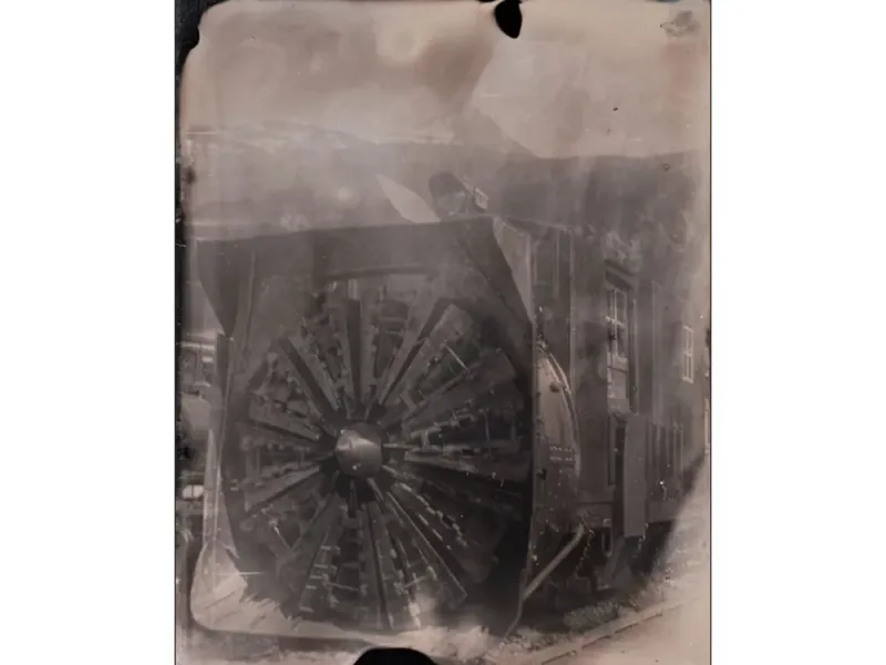White Pass & Yukon Route Locomotive Tintype Print