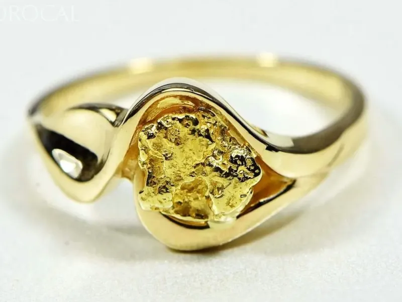 Orocal Single Gold Nugget Women's Ring - RL509