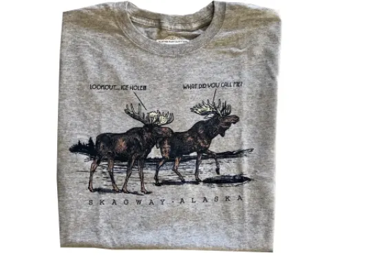 Ice Hole Moose Alaska T-Shirt