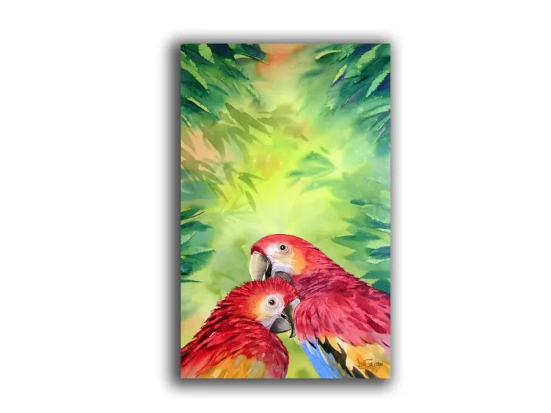 "Red Macaw's" Painting
