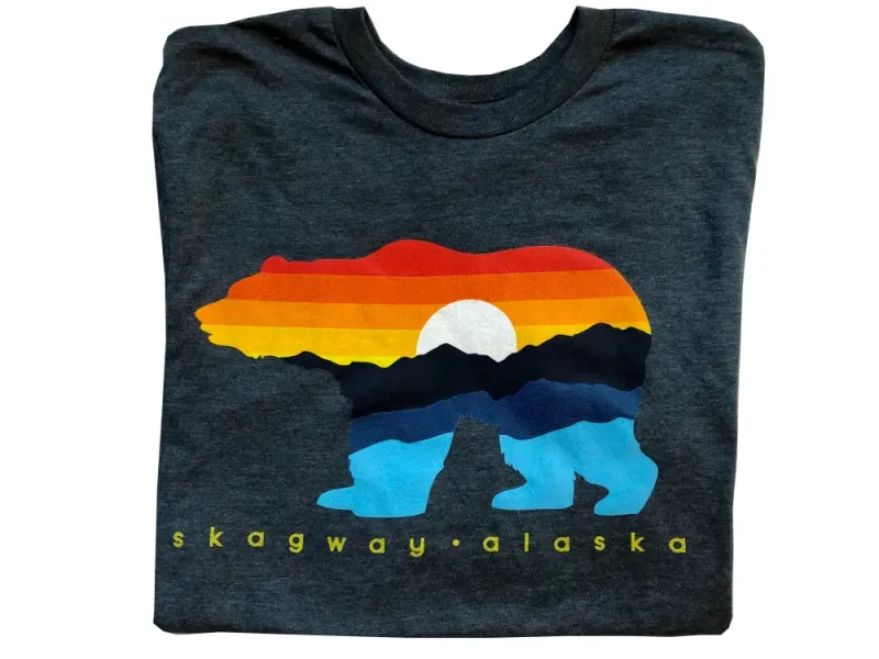 Alaska Mountain Bear Silhouette Tee
