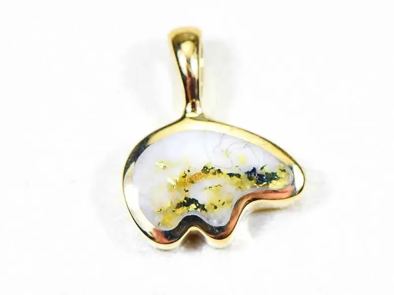Orocal Gold Quartz Small Bear Pendant - PBR1SHQX