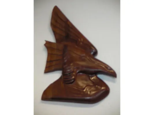 Raven Black Walnut Wall Carving