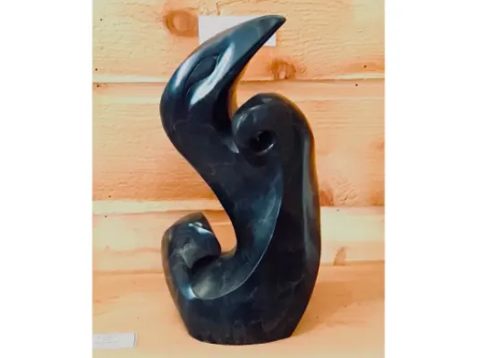 Raven Eagle Love Sculpture Cast Bronze