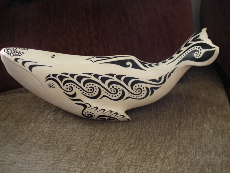 Mystic Whale Carving