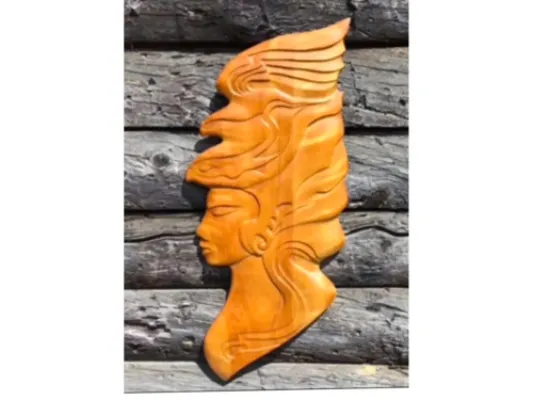 Sky Goddess Wall Carving