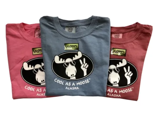 Cool as a Moose Glow in the Dark Kids Tee