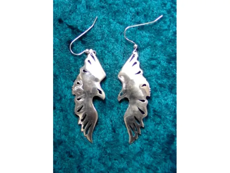 Eagle Spirit Silver Earrings