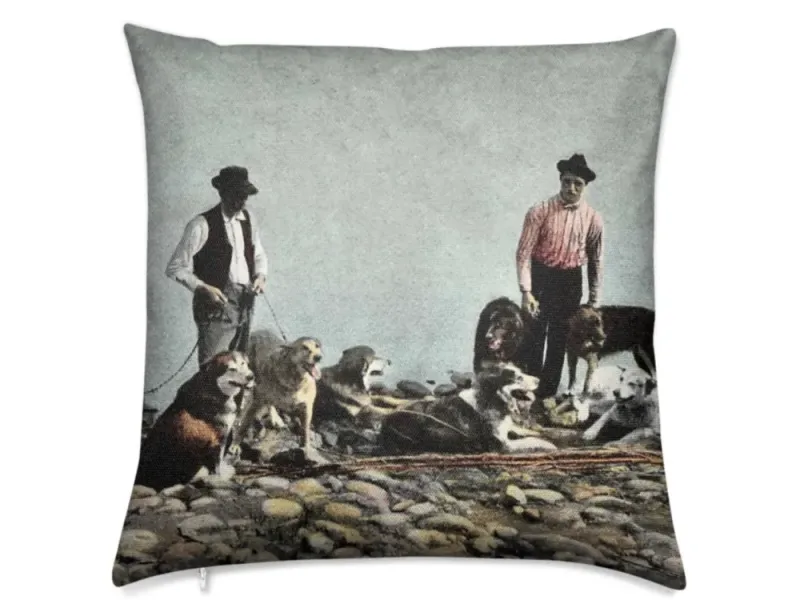 Alaska Huskies and Pioneer Mushers Luxury Pillow