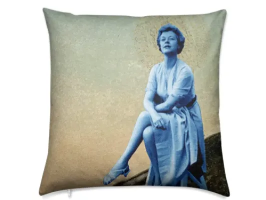 Miss Alaska 1922 Thrown Detail  at Taku Glacier Luxury Pillow