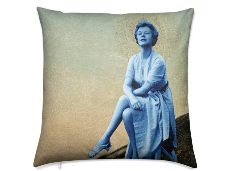 Miss Alaska 1922 Thrown Detail  at Taku Glacier Luxury Pillow