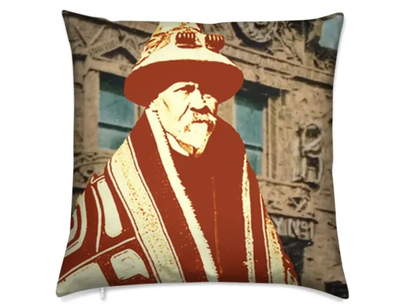 Skagway Alaska Native Brotherhood Kashevaroff Luxury Pillow