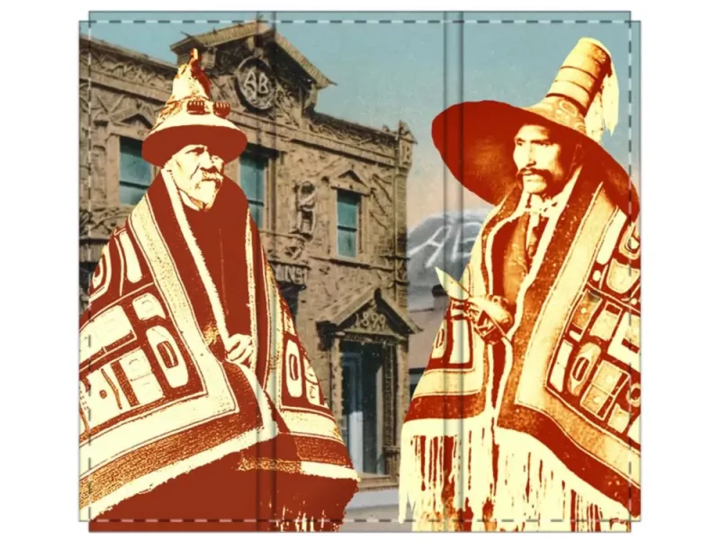 Skagway Alaska Native Brotherhood 3-Fold Screen