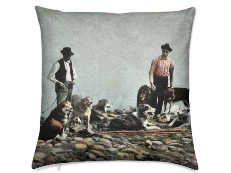 Alaska Huskies and Pioneer Mushers Luxury Pillow