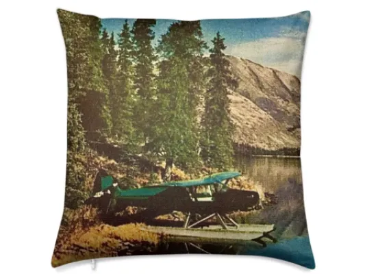 Alaska Kenai Super Cub Float Plane 1961 Luxury Pillow