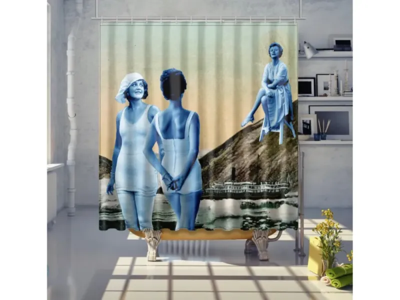 Miss Alaska 1922 at Taku Glacier Shower Curtain