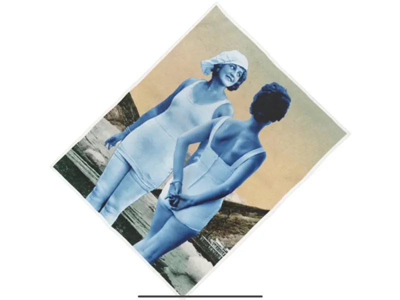 Miss Alaska 1922 at Taku Glacier Double-Wide Beach Towel