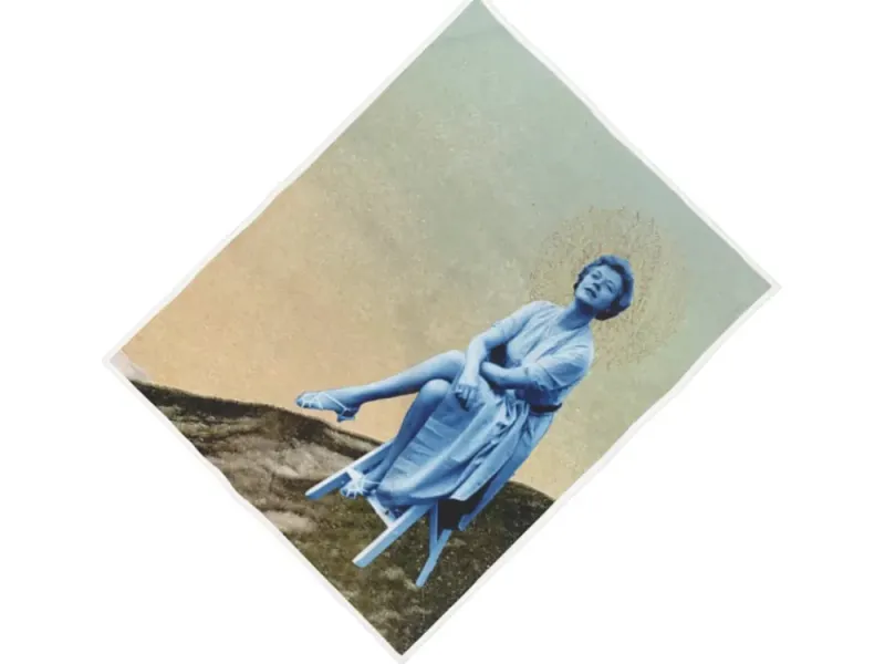 Miss Alaska 1922 at Taku Glacier Thrown Double-Wide Beach Towel