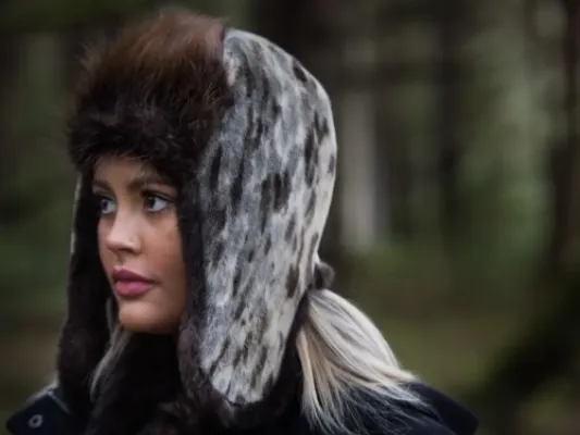 Sea Otter Fur, Seal Fur and Beaver Fur Trapper Hat