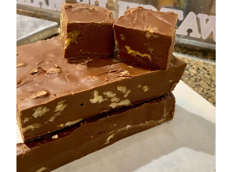 "Cabin Fever" Milk Chocolate Walnut Fudge