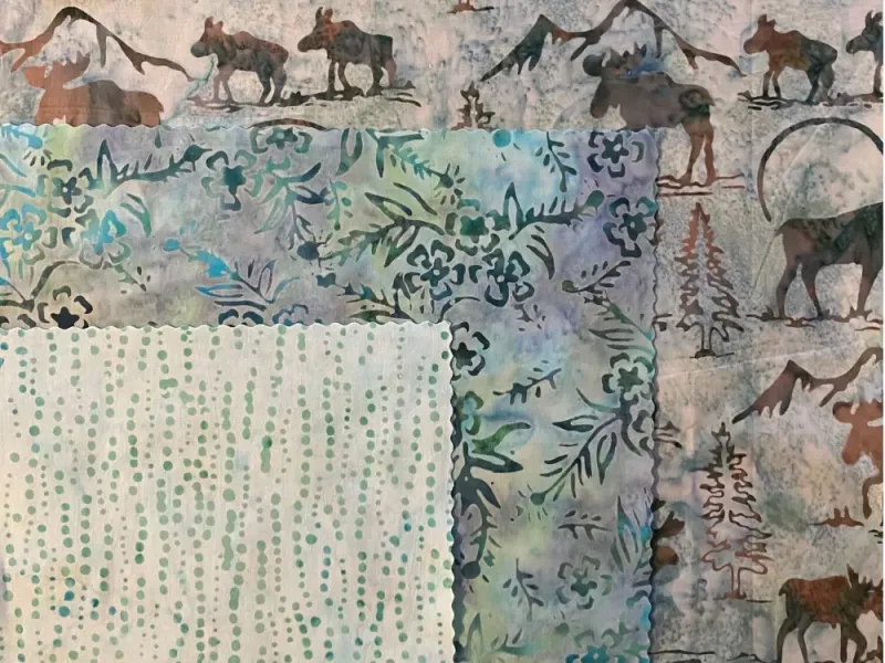 Moose Friends & Flower Patches in Green 3-Pack