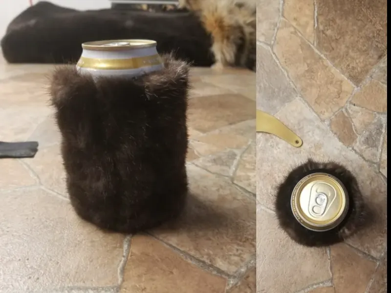 Sea Otter Fur Koozie