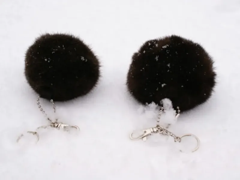 Sea Otter Fur Keychain