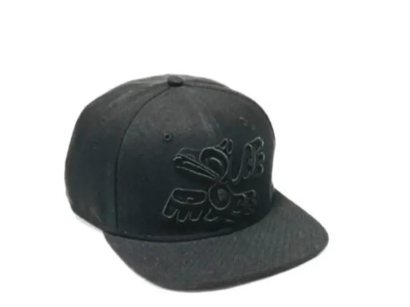 Native Totemic Hat With Raven Design
