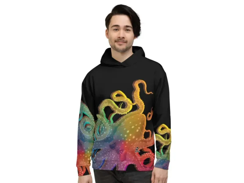 Octopus Rainbow Unisex Hoodie