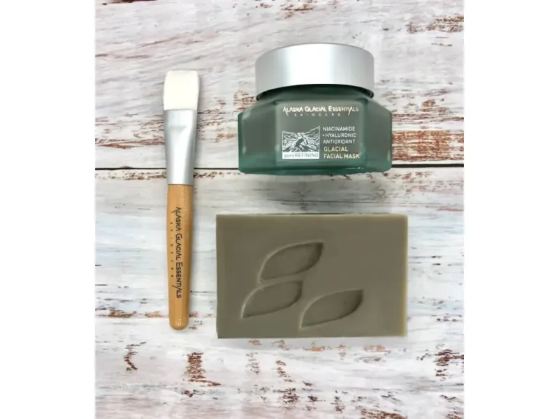 multitasking Glacial Facial Mask + Mineral Soap Bundle