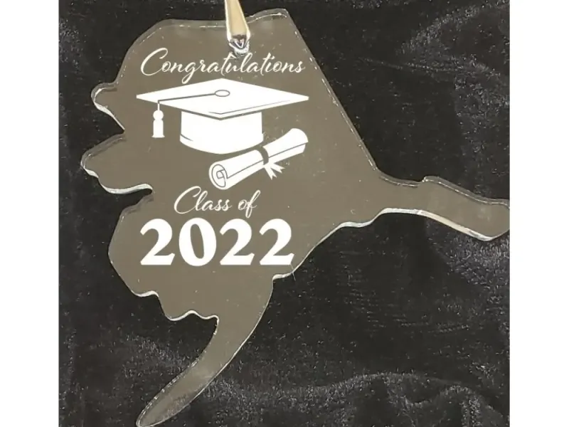 Alaska Shaped 2022 Graduation Keepsake Ornament