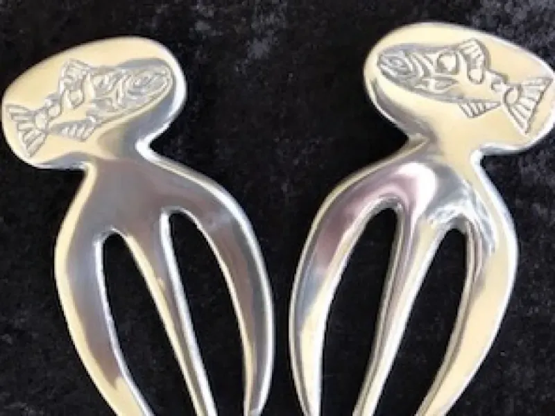 Salmon Salad Tongs
