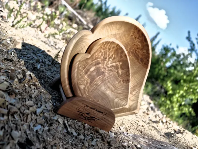 Heart Bowl Family Tree Set