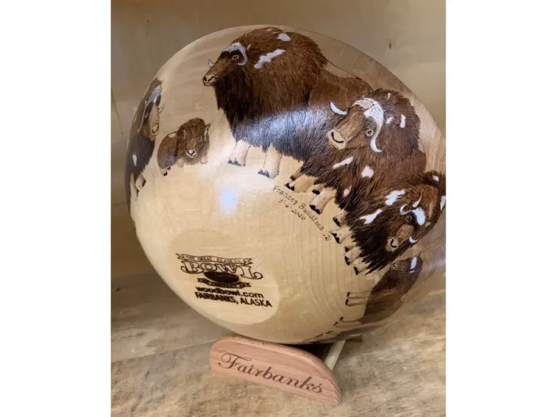 Musk Ox Art Bowl
