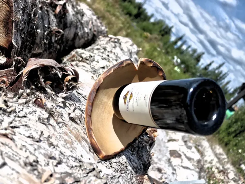 Hand-made Arrowhead Shaped Wine Bottle Holder