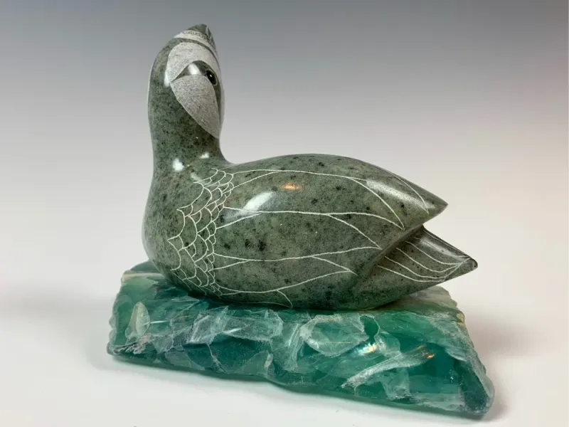 Alaska Fine Arts Soapstone Puffin