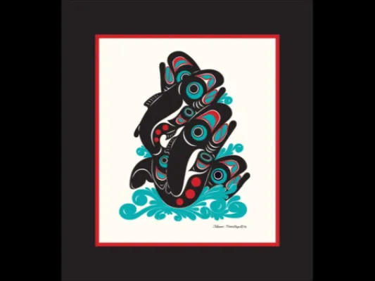 Salmon - Open Edition Formline Art Print
