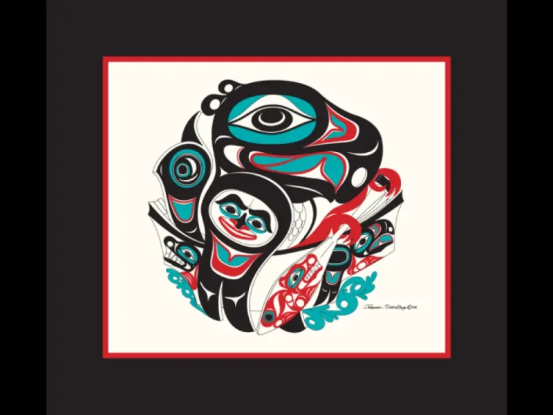 Going To The Potlatch - Open Edition Formline Art Print