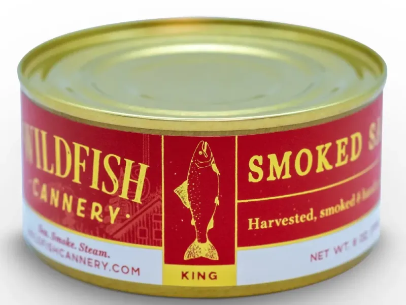 Canned Smoked King Salmon